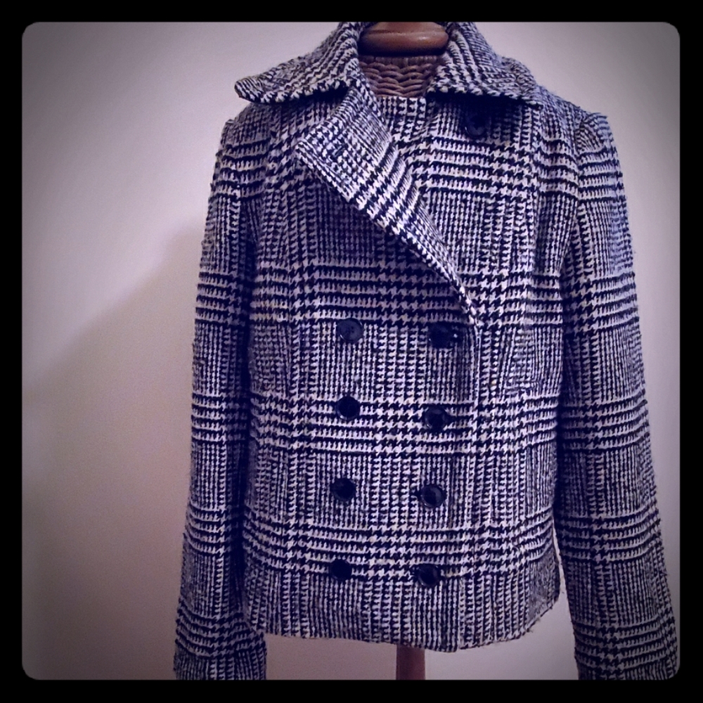 Banana Republic chevron checked jacket | coat